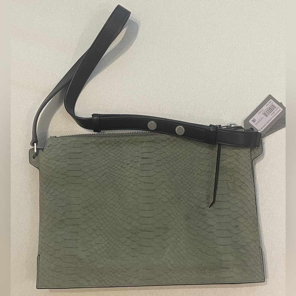 NWT Allsaints Sheringham Shoulder Bag in Sage Green - Picture 6 of 10